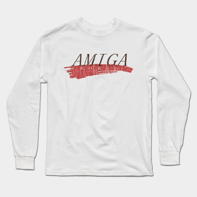 Amiga World Magazine 1985 Long Sleeve T-Shirt by vender